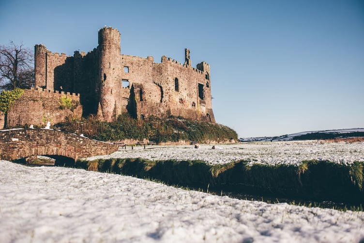 Thursday November 20 2025
Laugharne Castle in the Snow