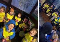 Noah’s Ark children sing carols at Narberth, enjoy Barley’s hot chocolate