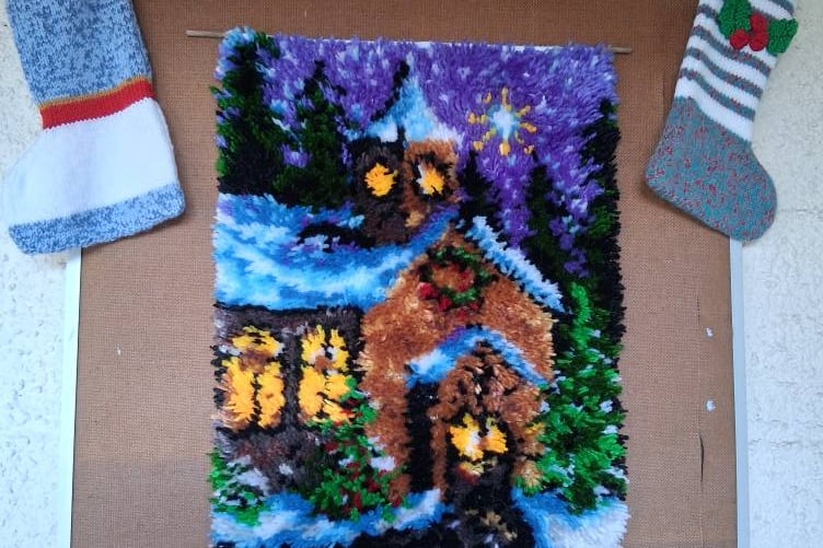 Penally Yarn Bombers Christmas Display - Elizabeth Fitzpatrick