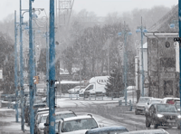 WATCH: Snow in Pembroke Dock as wintry weather impacts county