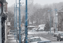 WATCH: Snow in Pembroke Dock as wintry weather impacts county