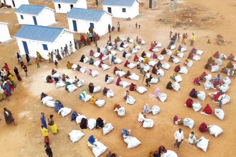 Aid distributions in Somalia