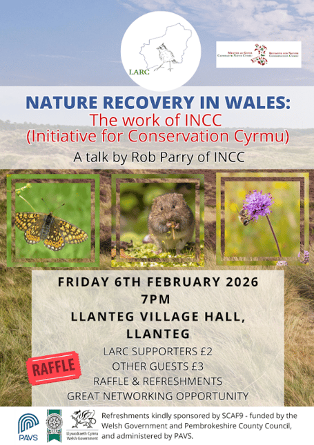 LARC INCC February talk Llanteg poster