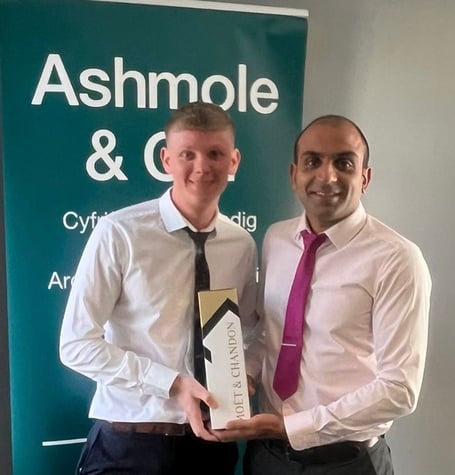 Dafydd Saunders fully qualified with Partner Vinal Patel