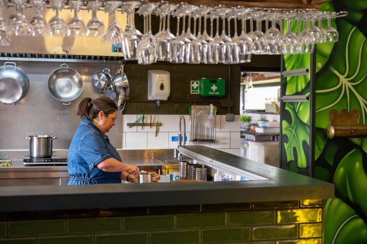 Michelle Evans in the kitchen - Paternoster Farm