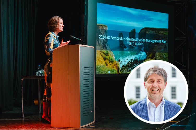 Emma Thornton at last year’s Tourism Summit - inset Neil Kedward