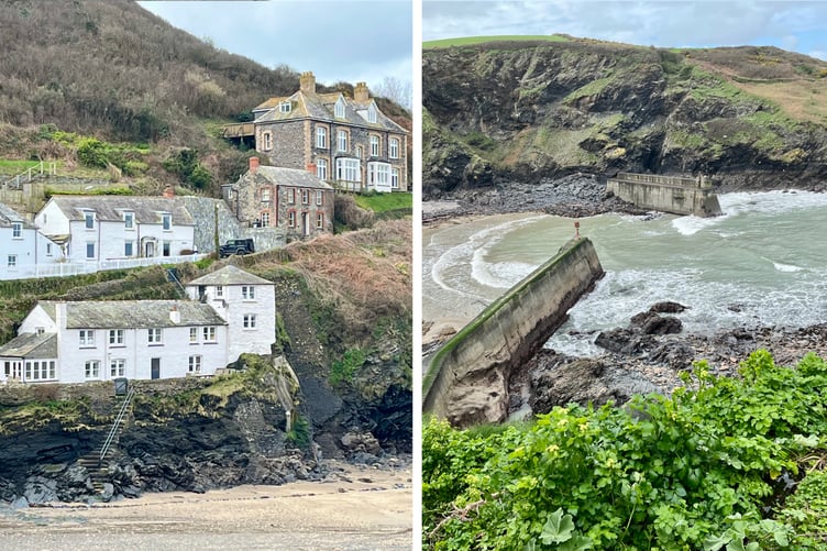 Scenes from Port Isaac. Note Fern Cottage, the exterior of which featured as Doc Martin’s residence and surgery in the popular ITV series.