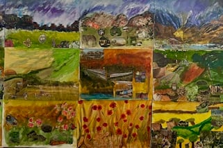 The artwork created at Carew Wesley Hall