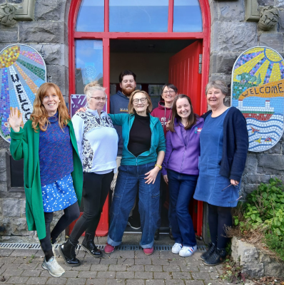 The team of dedicated Learning Pembrokeshire staff who helped with the move on their final day.