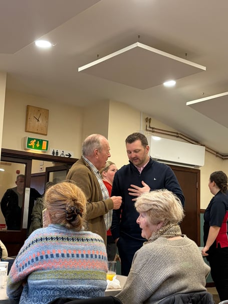 Samuel Kurtz at Pembroke Farmers Club breakfast for CRY on Good Friday 2026