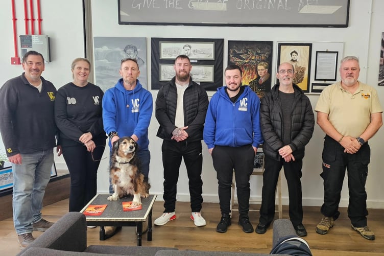 The V-Aid team were welcomed to see the VC Gallery’s Pembroke Dock and Haverfordwest projects in April.