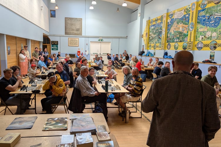 The tournament, in Fishguard Town Hall, was the largest event of its kind in Wales