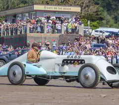 Babs returns to the sand 100 years after setting world record