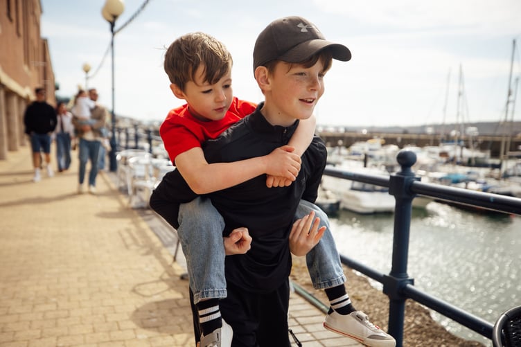 Family fun on the Marina