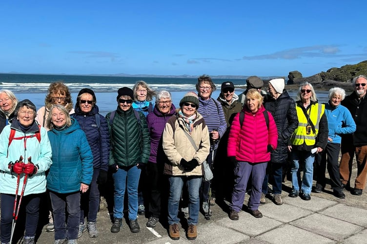 Steadies on Broad Haven seafront