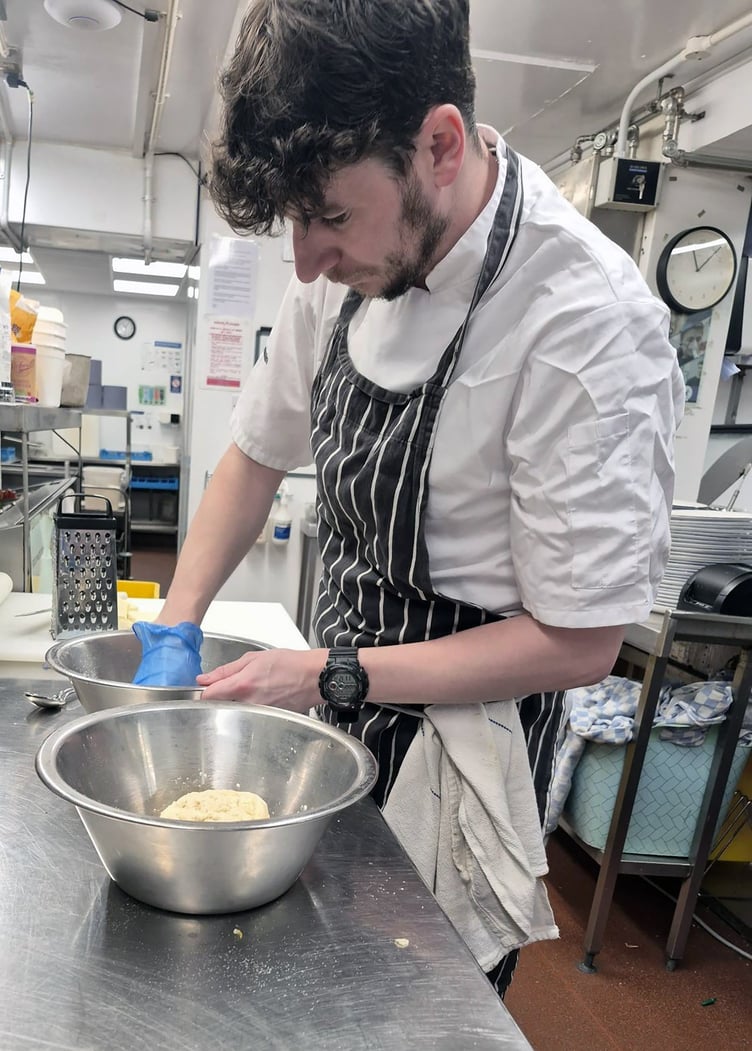 Adam Pike at work