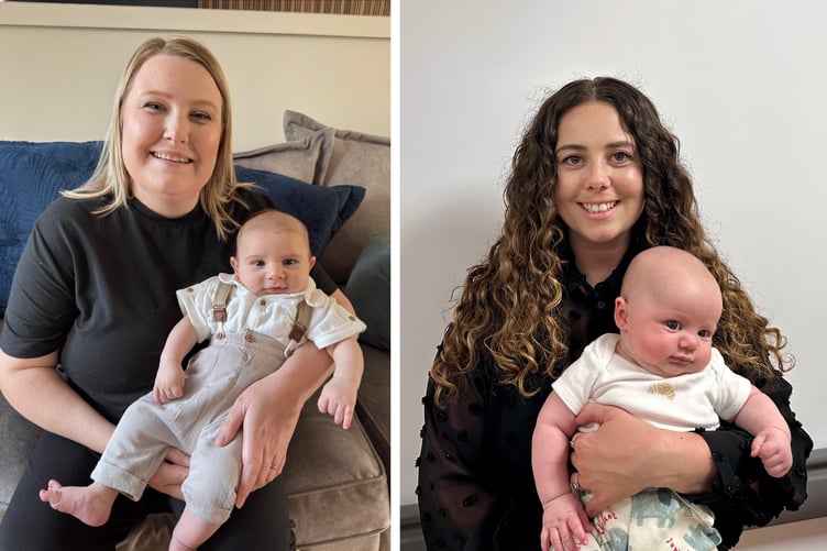 Carmarthenshire mums Amy and Jade