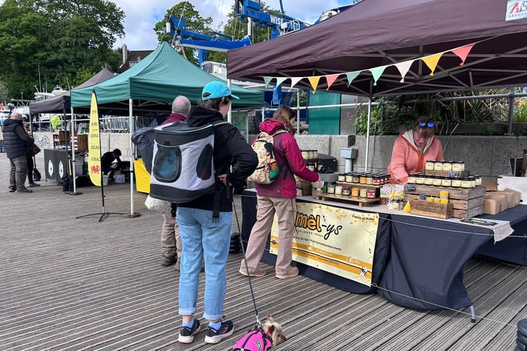 The Saundersfoot Produce Market is now open every Tuesday (weather permitting), 10am -3pm on the Harbour decking.