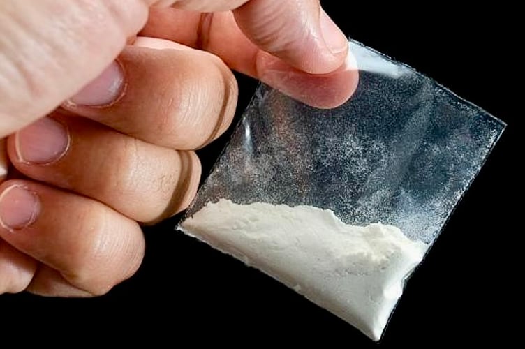 Police found more than £6,000 of cocaine after stopping a car being driven by a banned driver on Boxing Day 