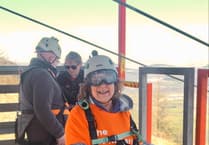 Edith’s daredevil zip-wire challenge for charity