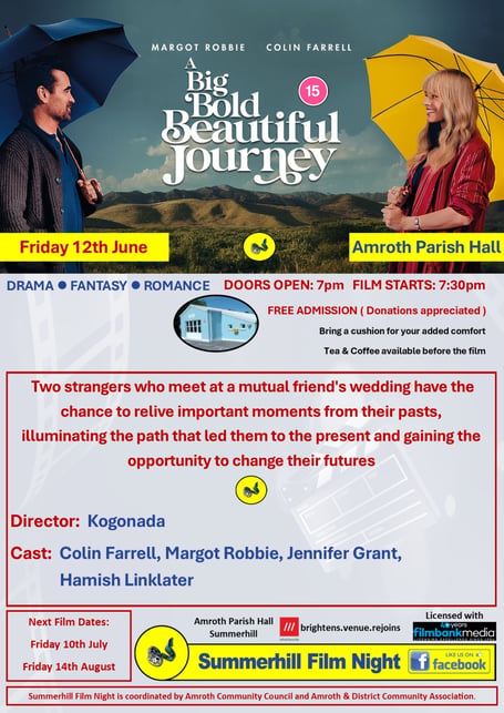 See A Big Bold Beautiful Journey at Amroth Parish Hall on Friday, June 12