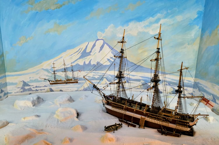 HMS Erebus and Terror in Antarctica