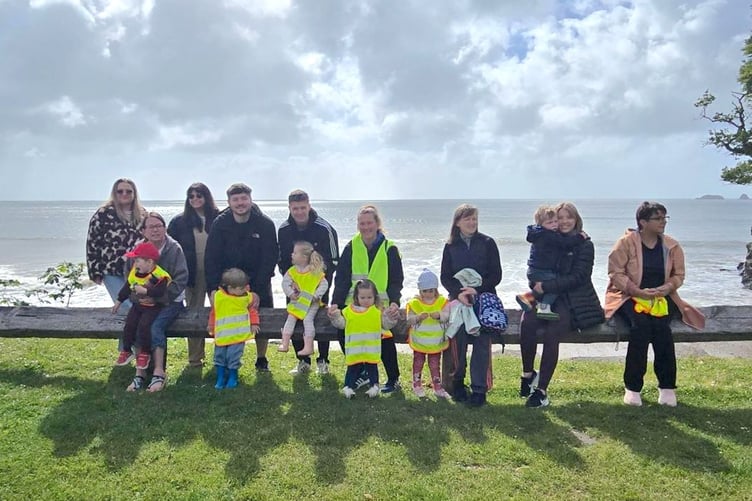Reaching Coppett Hall on Saundersfoot Playgroup’s Sponsored Toddle