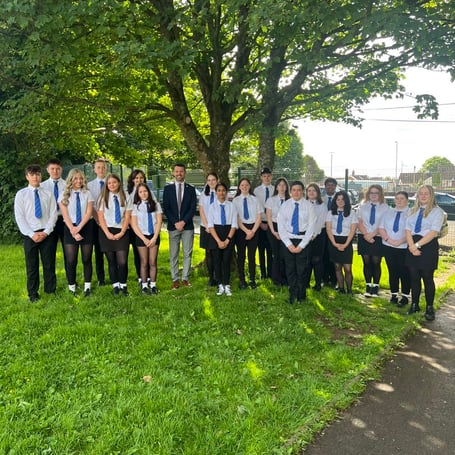 The newly appointed Prefect Team for the academic year 2026/27 at Milford Haven School