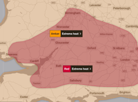 Advice to stay safe as red weather warning issued