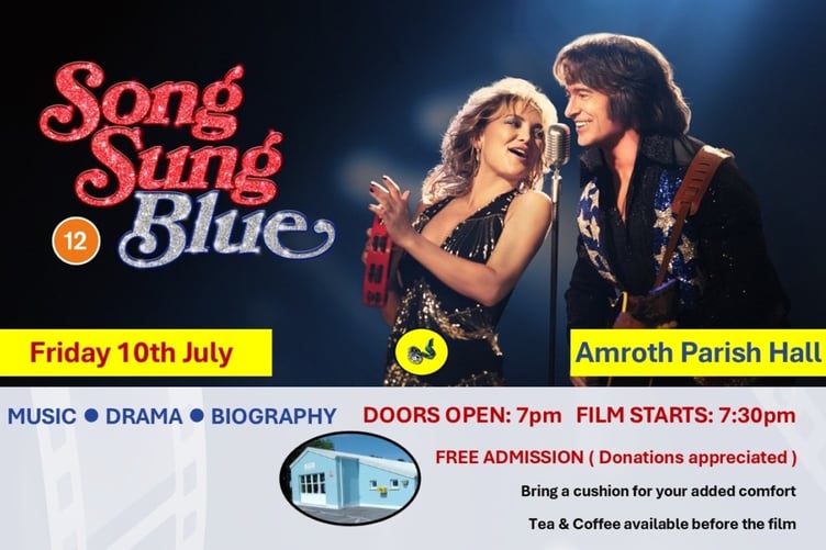 Song Sung Blue - Amroth Parish Hall, July 10, 7pm