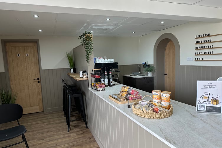 Inside the Coffee Yard at Hays Construct, Pembroke Dock