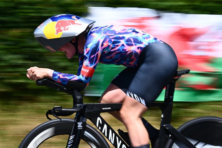 Picture by Olly Hassell/SWpix.com - 25/06/2026 - Cycling - 2026 Lloyds National Time Trial Championships - Lampeter, Ceredigion, Wales - Elite Women Individual Time Trial (ITT) - Zoe Backstedt (CANYON // SRAM Zondacrypto)