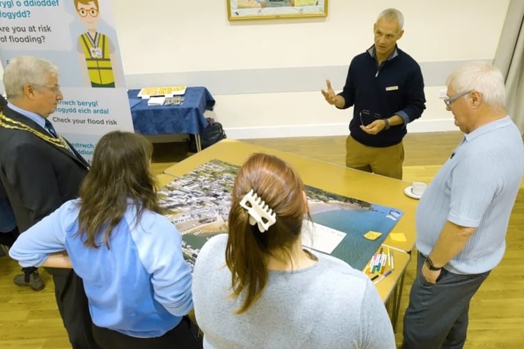 Coastal resilience event at Saundersfoot Regency Hall