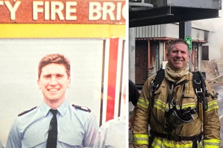 Tenby firefighter Phil Lees-Griffiths retired on June 30
