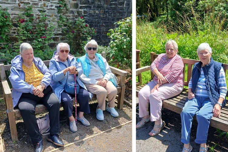 Tenby Townswomen’s Guild members enjoying the gardens at Scolton Manor, near Haverfordwest