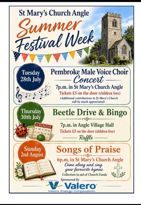 St Mary's Church Angle Summer Festival Week