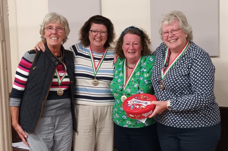 The winning team at Narbelles WI’s Quiz Night