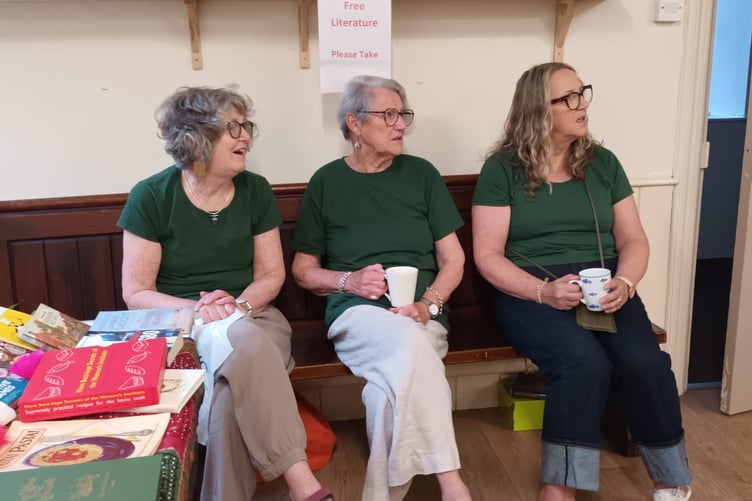 Three ladies at Narbelles WI Summer Fun Quiz Night