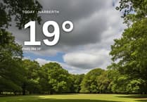 Partly cloudy skies for Narberth today - here's what to expect